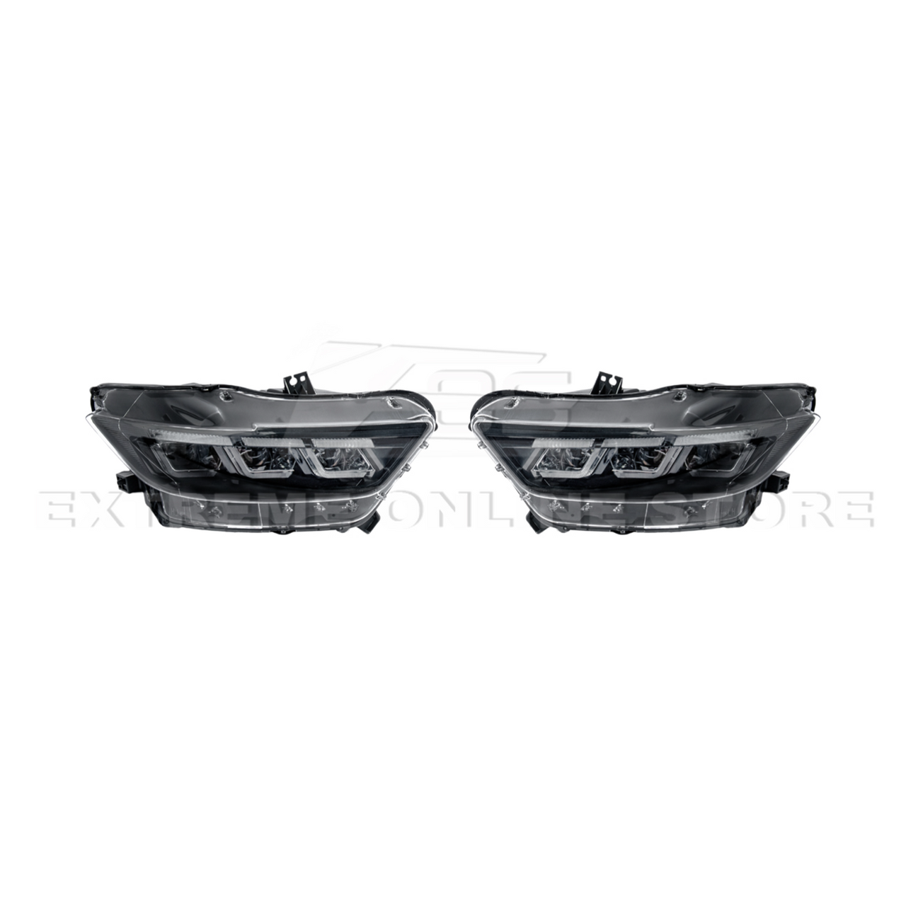 EOS S650 Style LED DRL Style Headlights - 2015-2017 Ford Mustang (LIGHT-1444-CL)