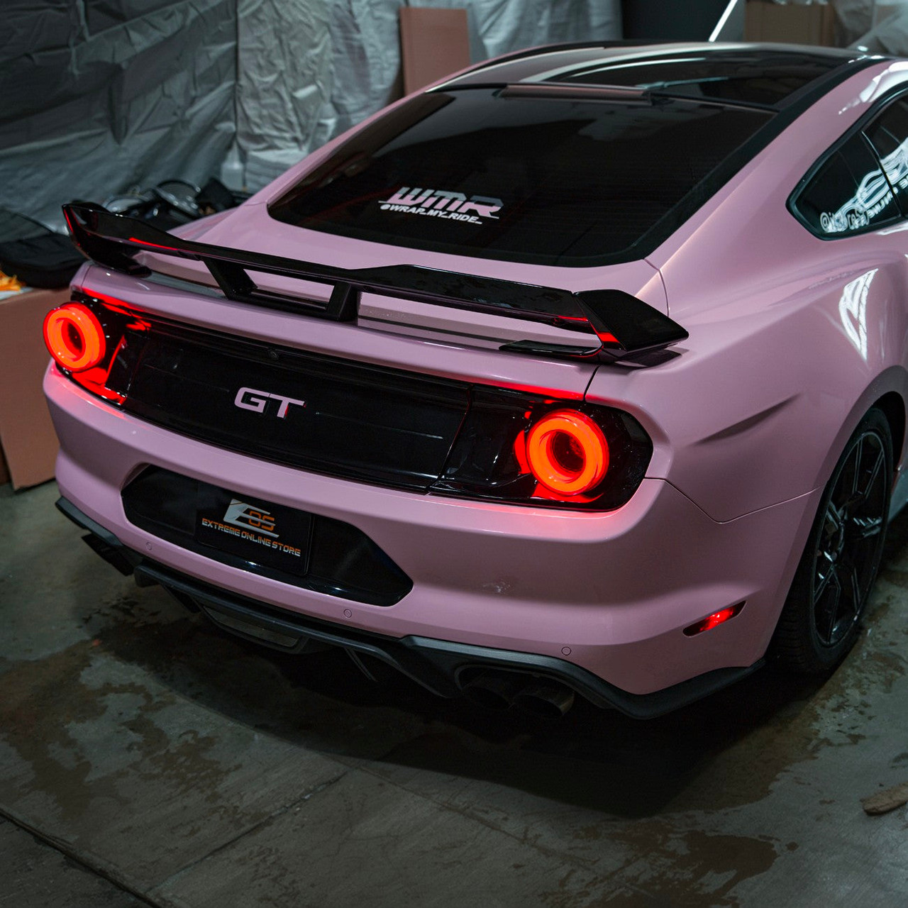 EOS Ferrari Style LED Tailights - Smoke Tinted - 2015-2023 Ford Mustang (TL-1467-SM)