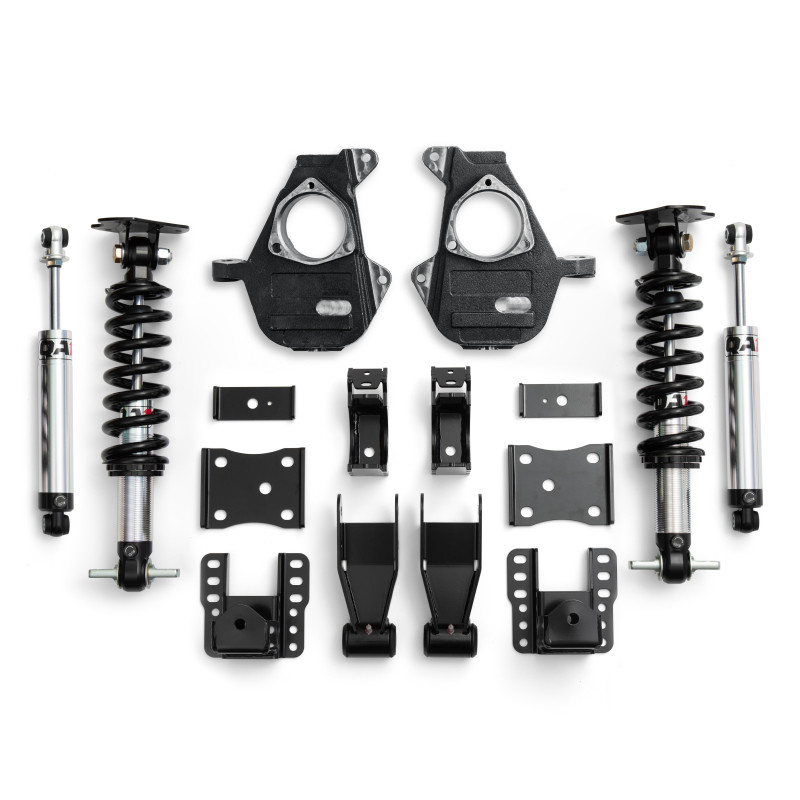 QA1 07-16 Chevrolet Silverado 4WD Lowering Kit w/ Spindles Single Adjustable 4in-6in - LK11-GMT04 Photo - Primary