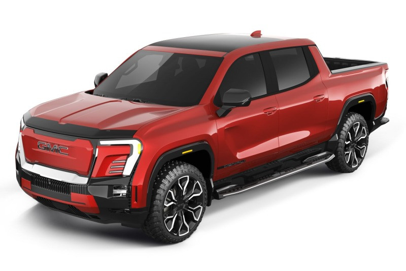 Husky Liners 24-25 GMC Sierra EV Aeroskin Hood Protector - Smoke - 2842228 Photo - Mounted