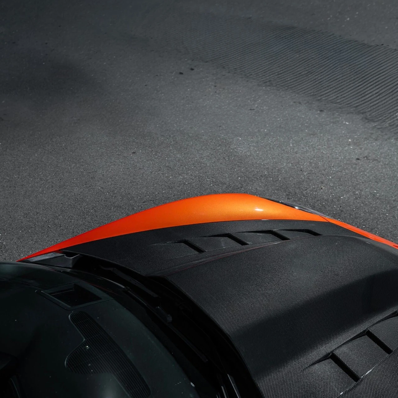 EOS Track Edition Carbon Fiber Hood - 05-13 C6 Corvette (HOOD-1064-BKCF)