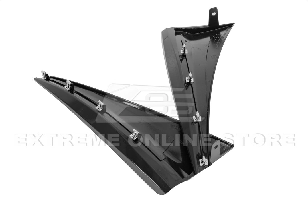 EOS Extended Rear Splash Guards - Matte Black - C7 Corvette Stingray / Z06 (MF-233-ABS)