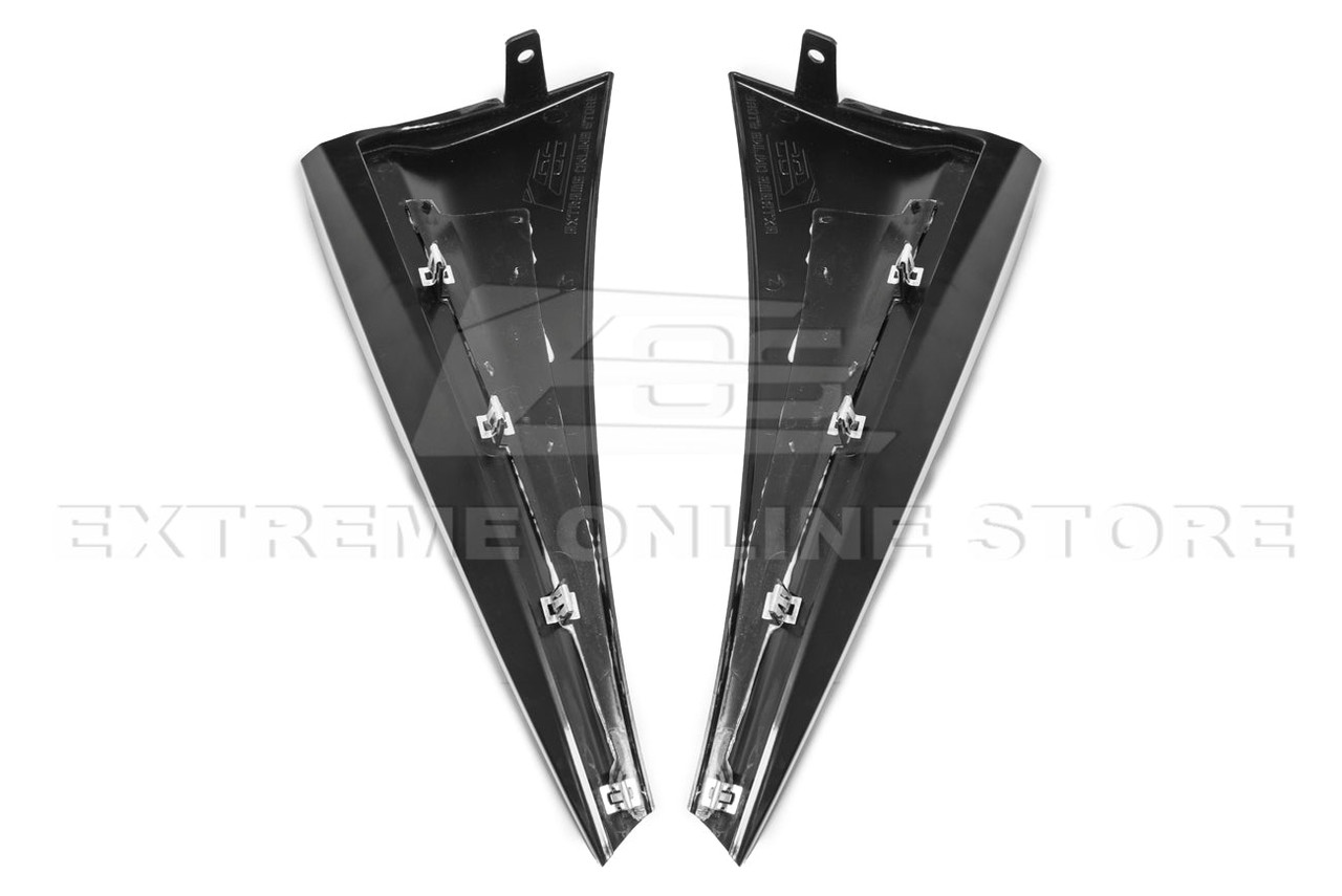 EOS Extended Rear Splash Guards - Carbon Flash - C7 Corvette Stingray / Z06 (MF-233-V2-ABS)