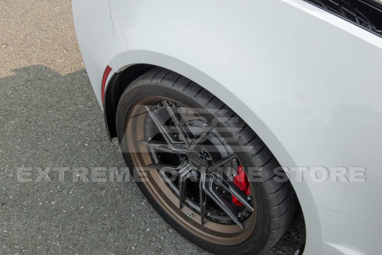EOS Extended Rear Splash Guards - Carbon Flash - C7 Corvette Stingray / Z06 (MF-233-V2-ABS)