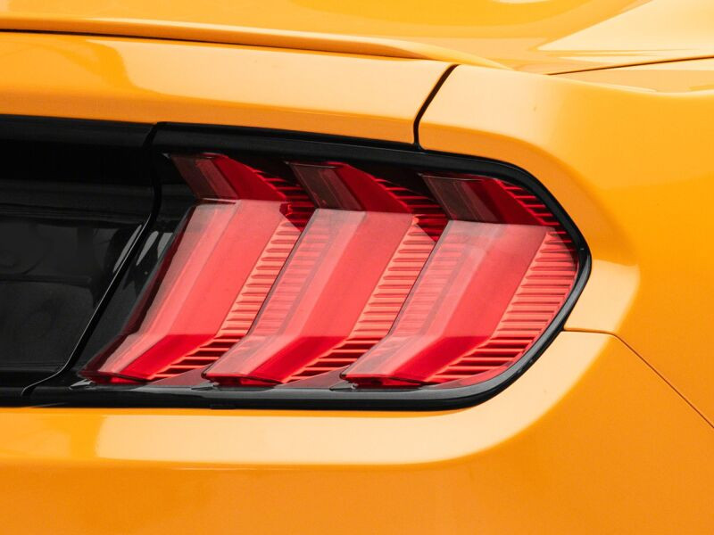 Raxiom 15-23 Ford Mustang Euro Style LED Tail Lights- Gloss Black Housing- Red Lens - 412123 Photo - Primary