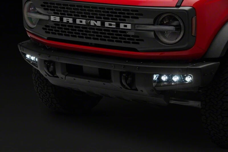 Raxiom 21-26 Bronco Tri-Glo Bumper Mounted LED Fog Light Kit - FB33913 Photo - Close Up