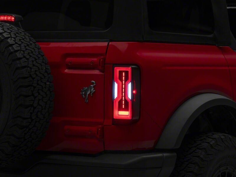 Raxiom 21-26 Ford Bronco Axial Series LED Tail Lights- Black Housing- Smoked Lens - FB37114 Photo - Close Up
