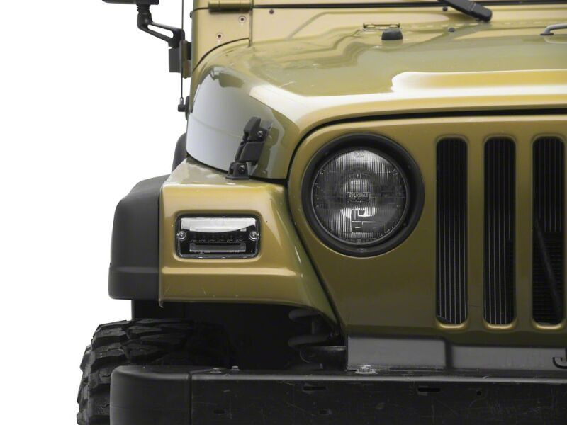 Raxiom 97-06 Jeep Wrangler TJ Axial Series LED Sequential Cornering Lights- Clear - J211785 Photo - Close Up