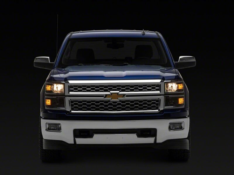 Raxiom 14-15 Chevrolet Silverado 1500 OE Style Headlights/ Chrome Trim- Black - Clear Lens - S169259 Photo - Close Up