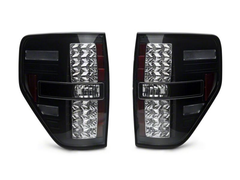 Raxiom 09-14 Ford Styleside Axial Series Black LED Tail Lights - T528414 Photo - Close Up
