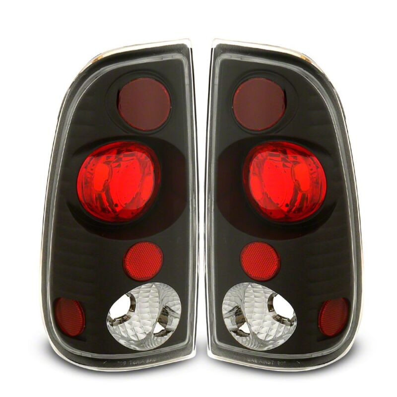 Raxiom 97-03 Ford F-150 Styleside Axial Series Version 2 Tail Lights- Black - Red/Clear Lens - T542831 Photo - Primary