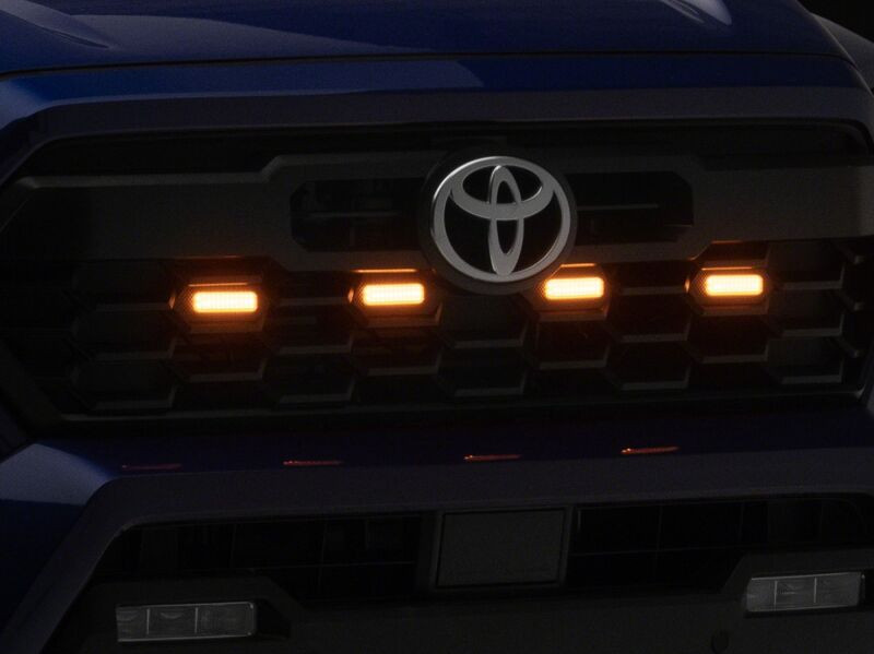 Raxiom 24-26 Toyota Tacoma Pre Runner/TRD Off-Road/TRD Sport Amber LED Grille Light- Smoked Lens - TT65015 Photo - Primary