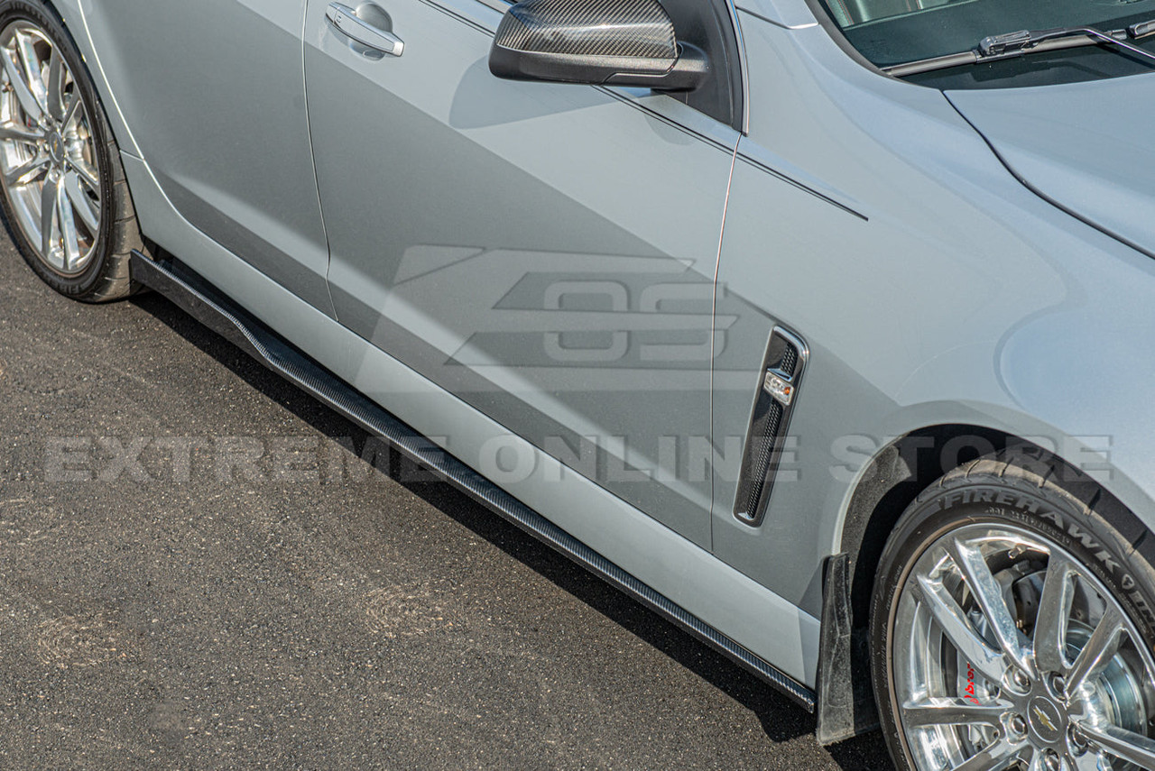 EOS Carbon Fiber Side Skirts - 14-17 Chevy SS (SS-419-BKCF)