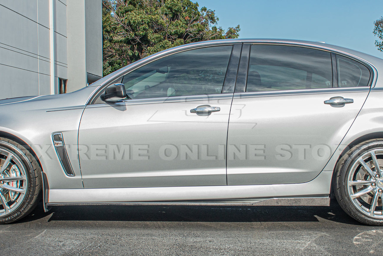 EOS Carbon Fiber Side Skirts - 14-17 Chevy SS (SS-419-BKCF)