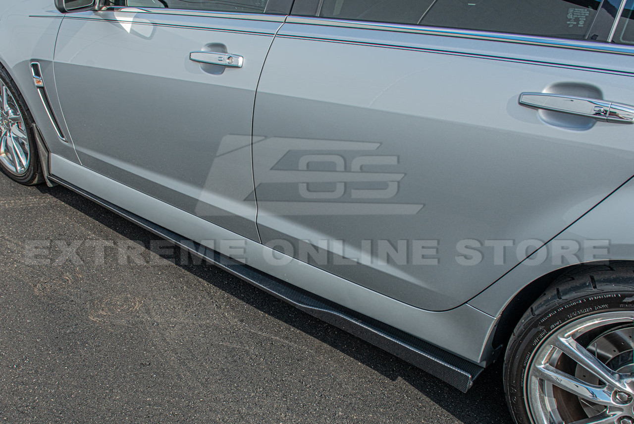 EOS Carbon Fiber Side Skirts - 14-17 Chevy SS (SS-419-BKCF)