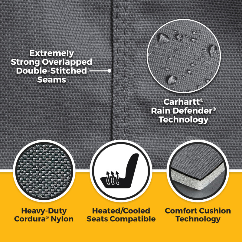 Covercraft 19-25 Chevrolet Silverado Carhartt Super Dux Precision Fit Second Row Seat Covers - GTC4138COGY Photo - out of package