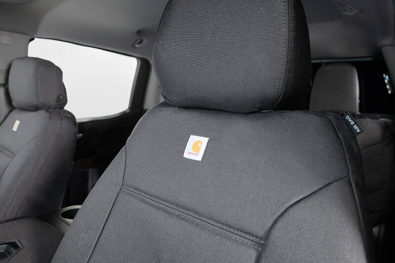 Covercraft 19-25 Chevrolet Silverado Carhartt Super Dux Precision Fit Second Row Seat Covers - GTC4138COGY Photo - out of package