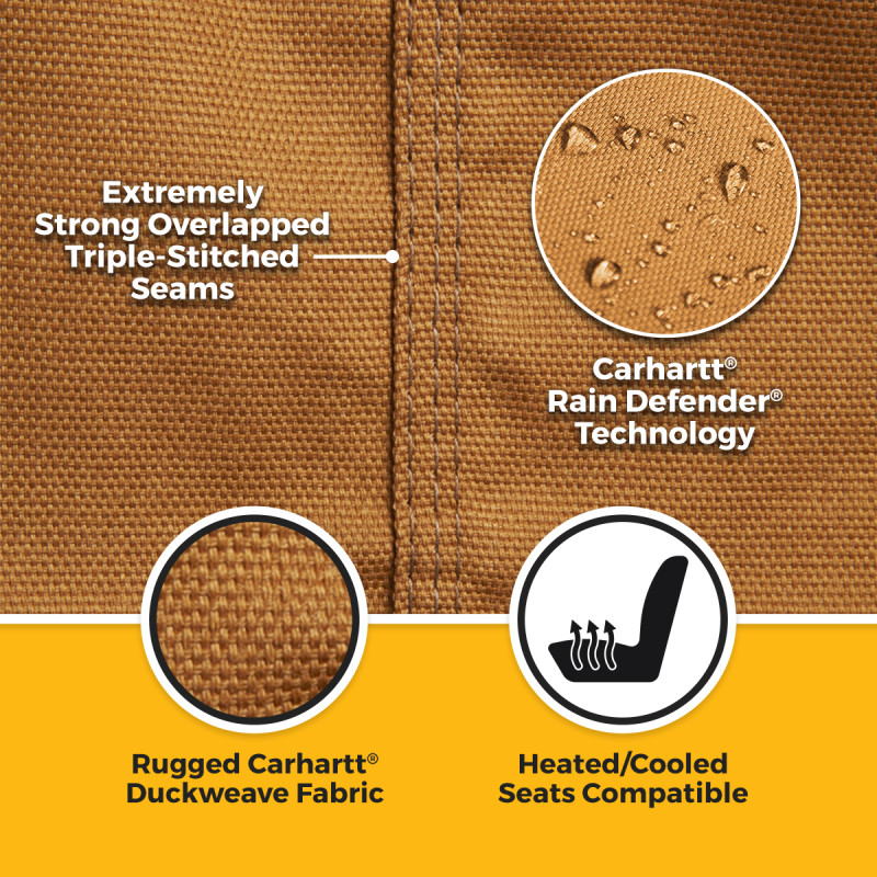 Covercraft 24-25 Toyota Tacoma Carhartt SeatSaver Custom Seat Cover - Brown - SSC2615CABN Photo - out of package