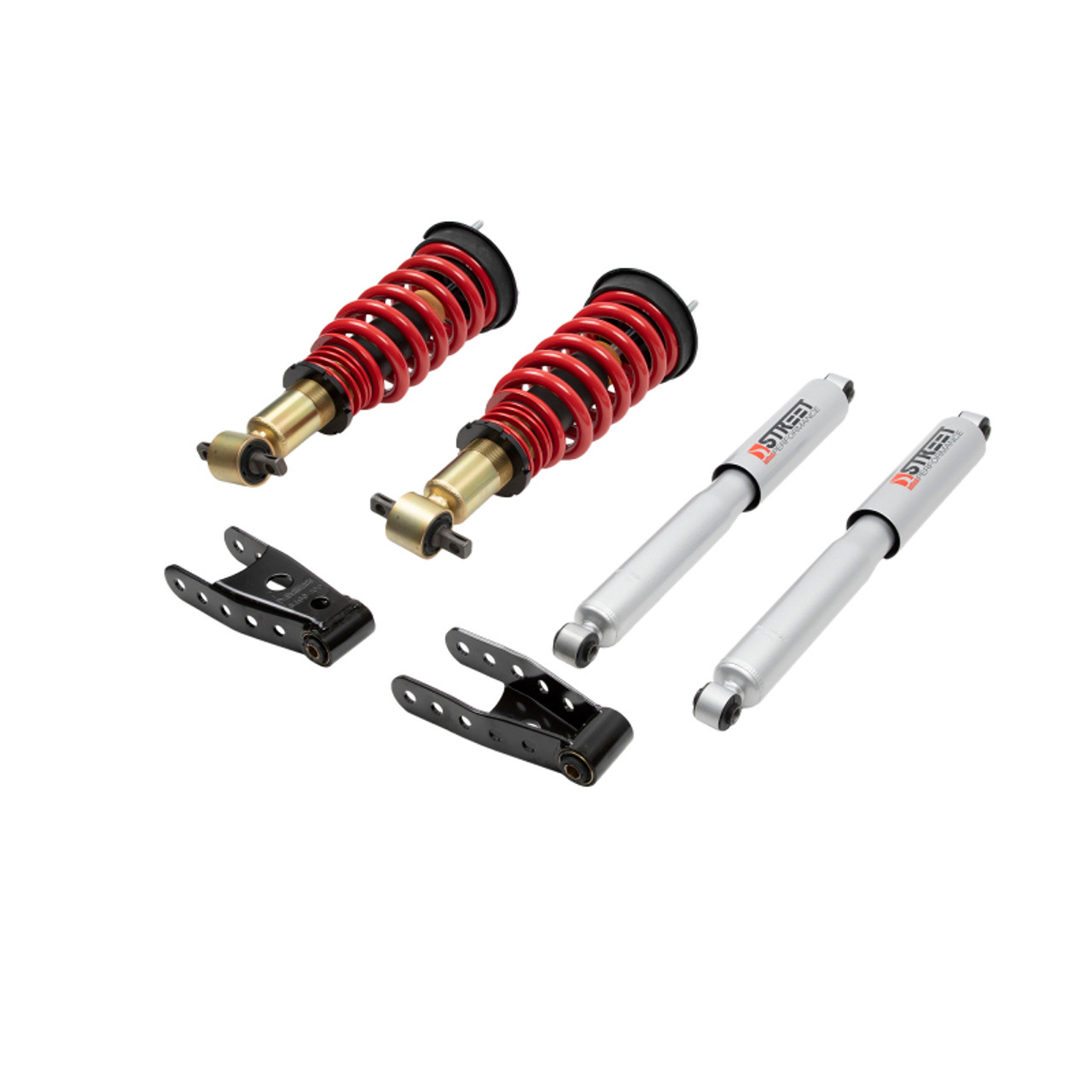 Belltech Coilover Kit 07-18 GM Sierra 1500 All Cabs/Short Bed F -1in to -3in / R 2in to -2in 2/4WD - 985SPC
