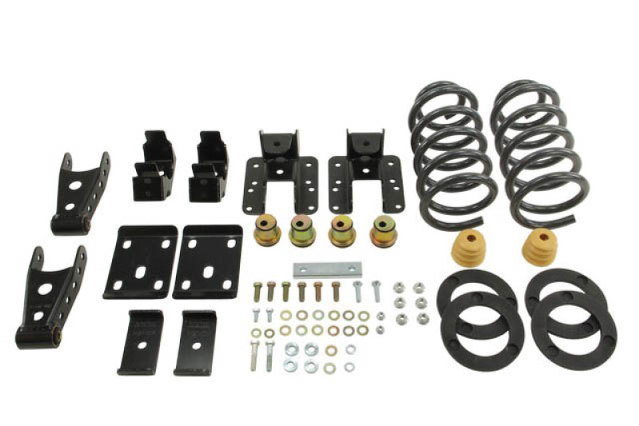 Belltech LOWERING KIT 2014 Silverado/Sierra Std Cab 2WD 1in or 2in Front/4in Rear w/o Shocks - 987