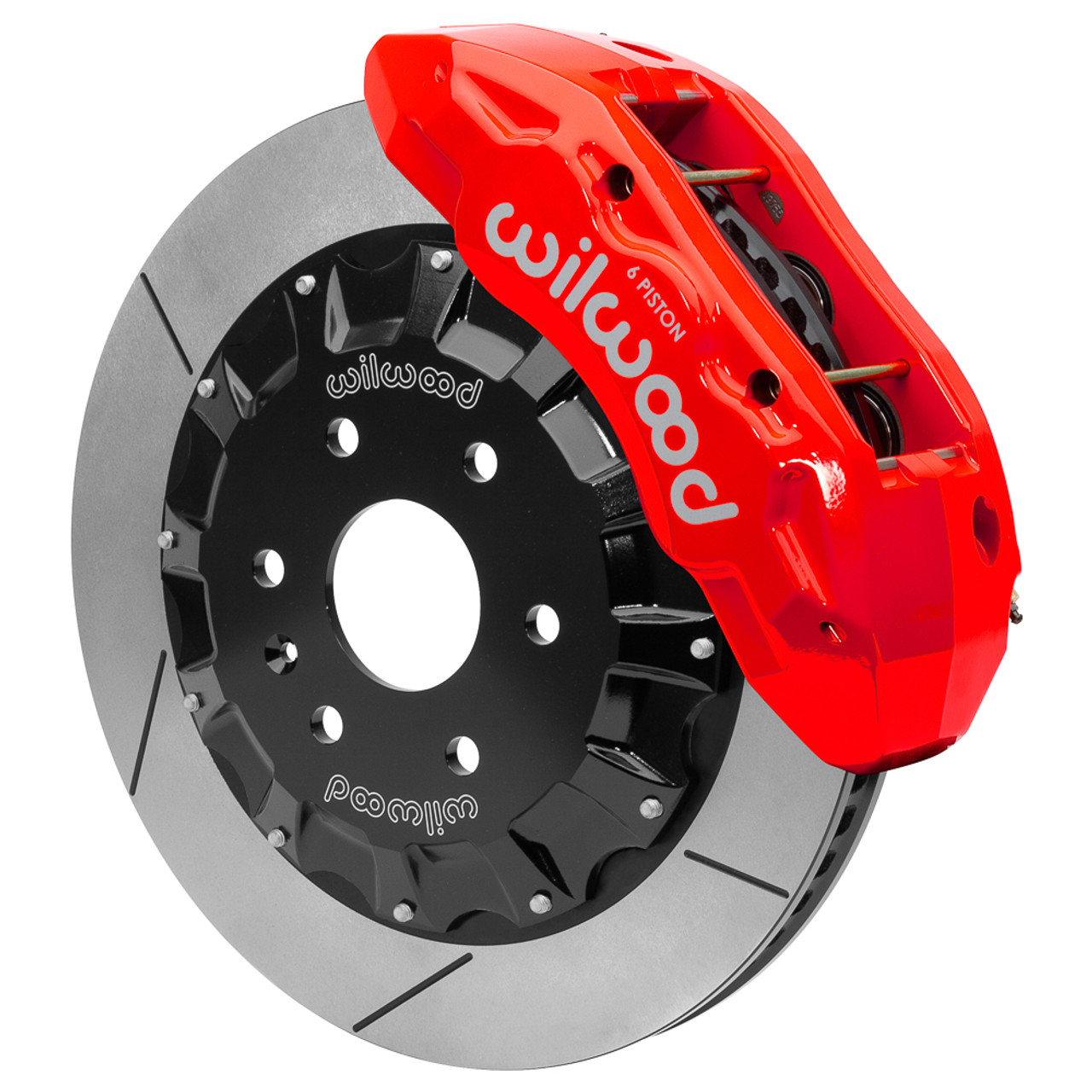 Wilwood TX6R 6 Piston Big Brake Kit - Front - Red Calipers - 19-24 Silverado & Sierra 1500