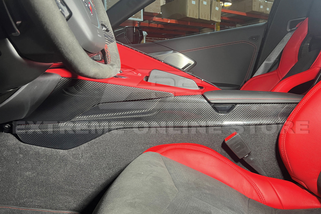 EOS Center Console Upper Side Vent Cover - Carbon Fiber - C8 Corvette