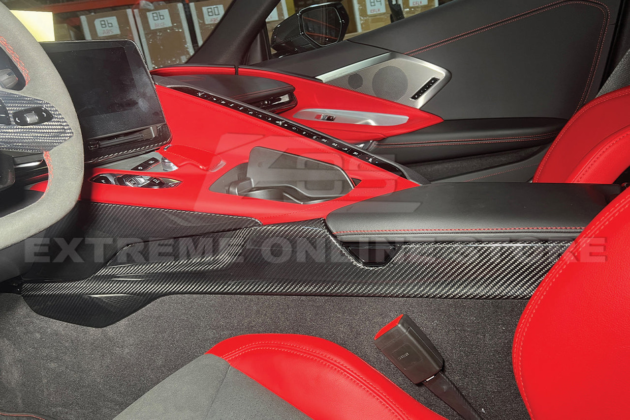 EOS Center Console Upper Side Vent Cover - Carbon Fiber - C8 Corvette