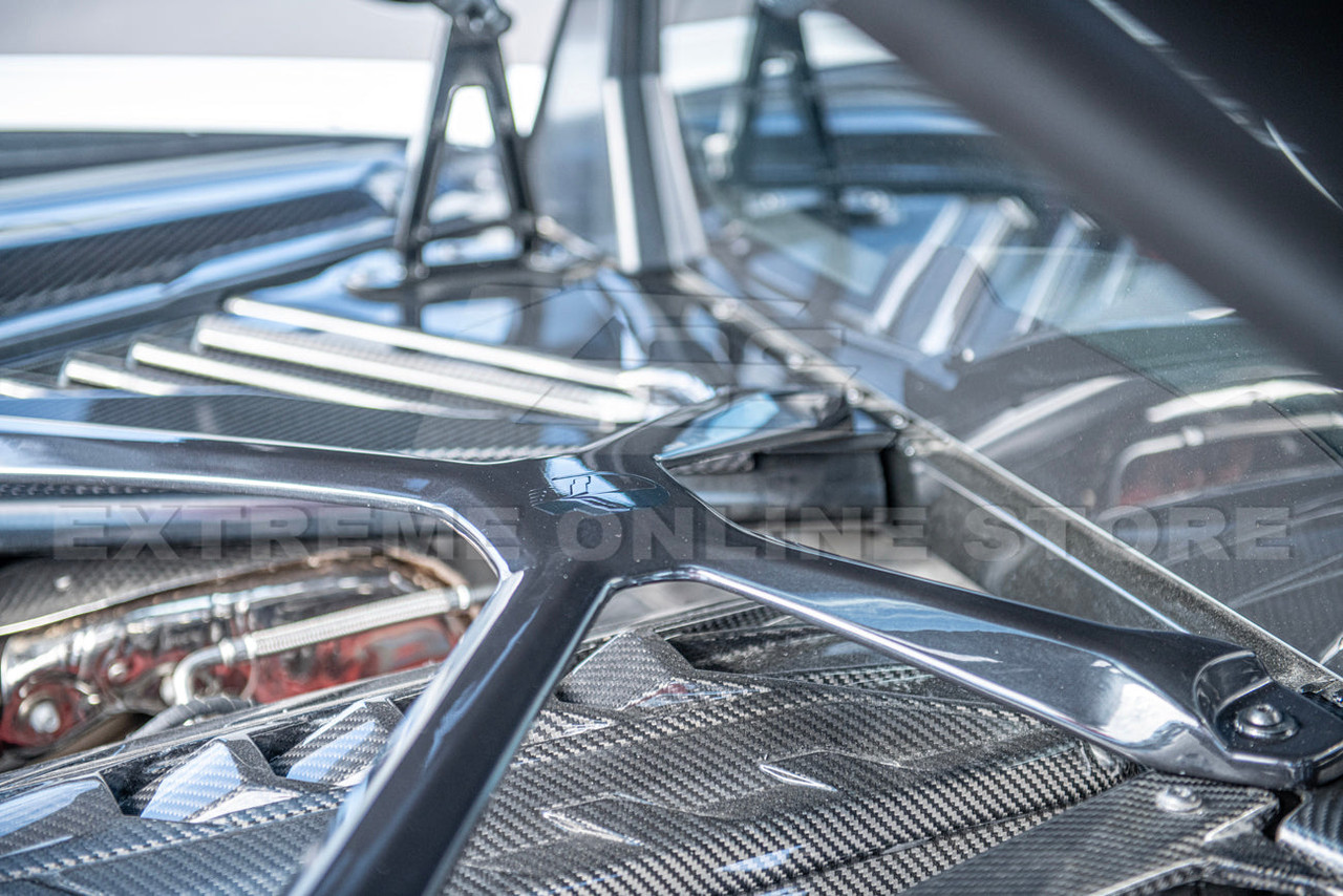 EOS Engine Bay X-Brace - Carbon Flash Metallic - C8 Corvette