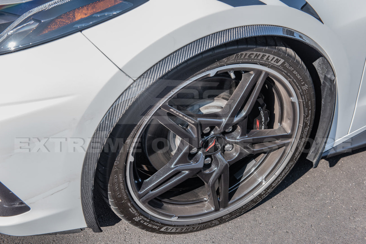 EOS Wheel Well Arches Front & Rear - Carbon Fiber - C8 Corvette