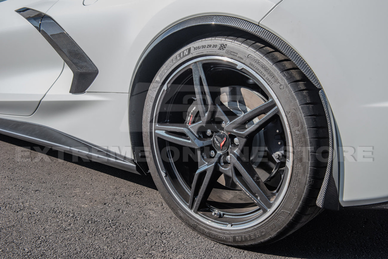 EOS Wheel Well Arches Front & Rear - Carbon Fiber - C8 Corvette