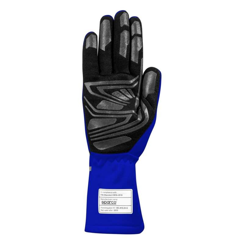 SPARCO Land+ Auto Racing Gloves - Blue - Size 09 - 00136709EB Photo - Close Up