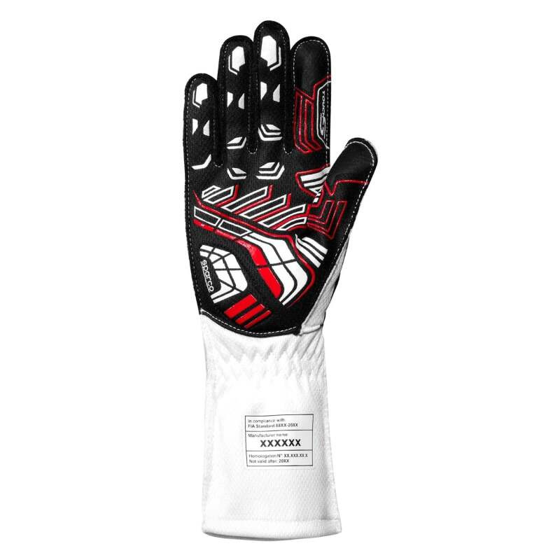 SPARCO K-Arrow+ White/Black Kart Racing Gloves Size 09 - BKG0003B0W08009 Photo - Close Up