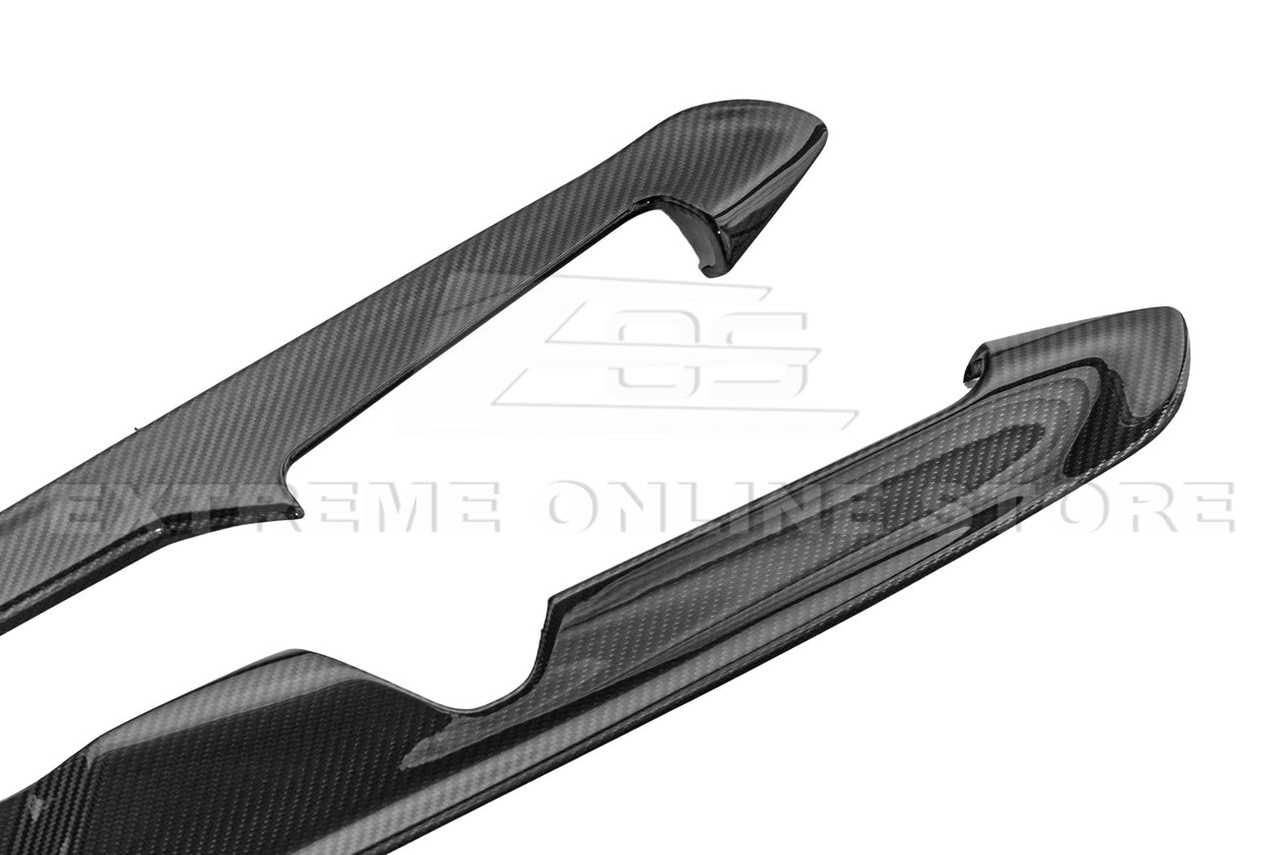 EOS Center Console Lower Side Panel Covers - Carbon Fiber - C8 Corvette