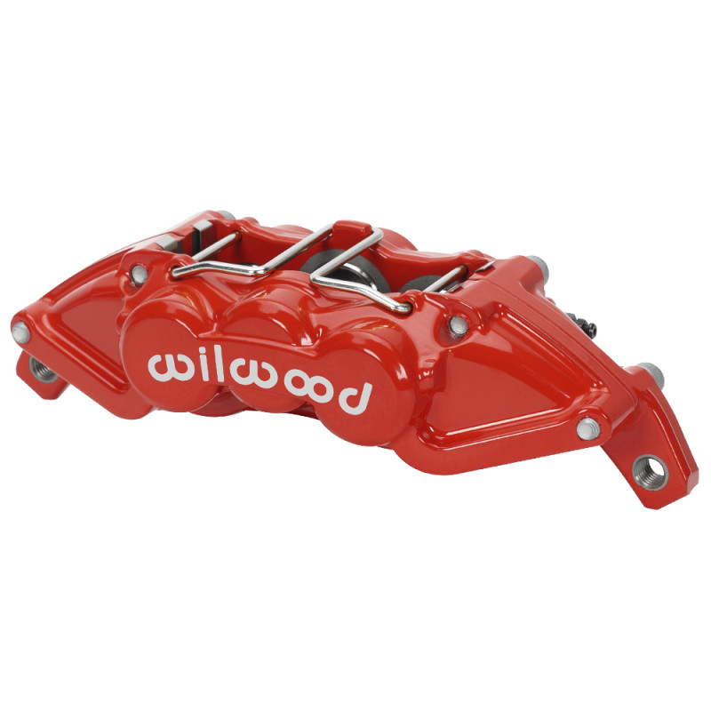 Wilwood caliper UTV6-P 1.25/1.12/1.12 .25 rotor R/H red - 120-16568-RD Photo - Primary