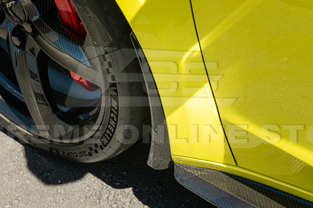 EOS Extended Splash Guard - Fronts - Carbon Flash Metallic - C8 Corvette Z06