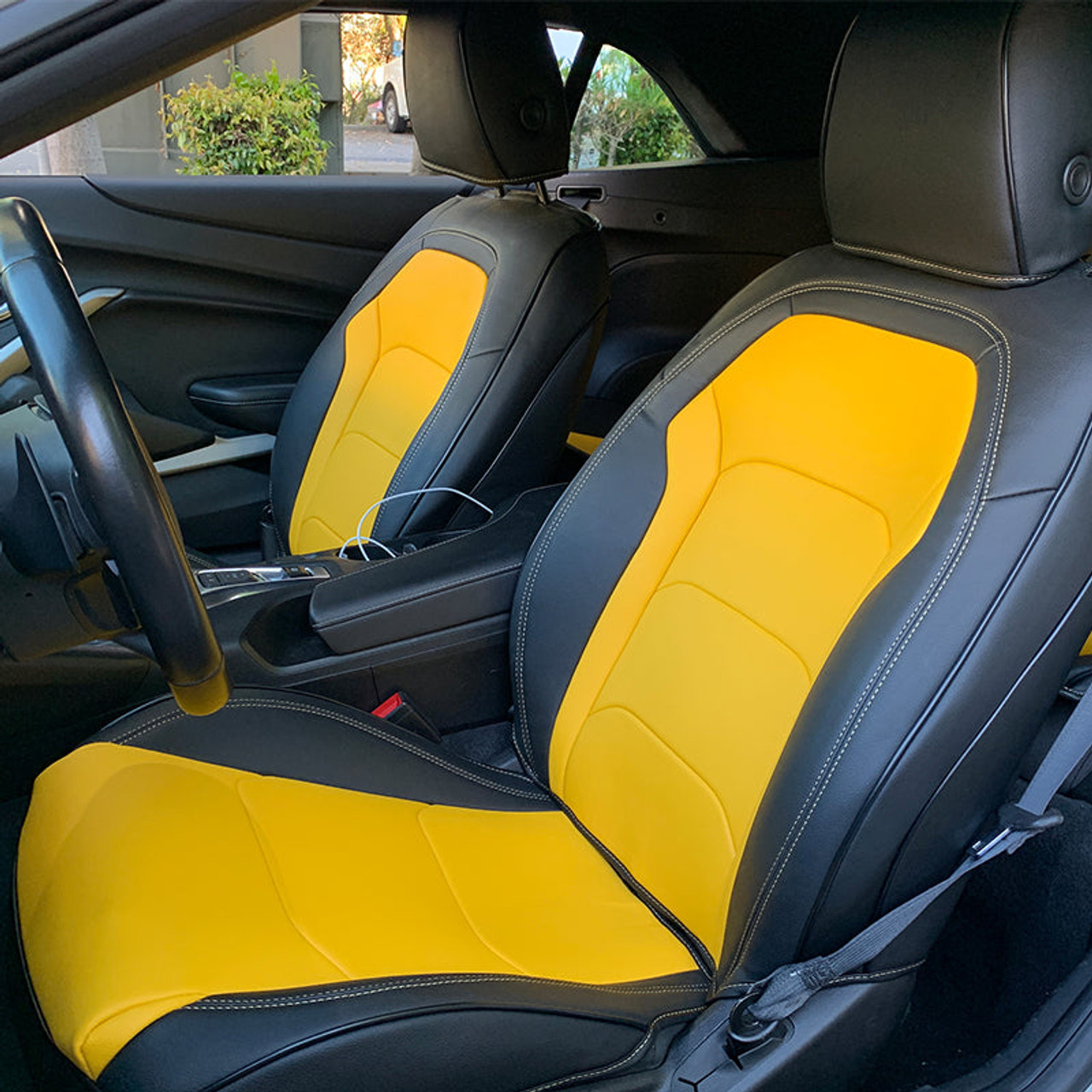 EOS Premium Leather Custom Seat Covers - Gen 6 Camaro Convertible