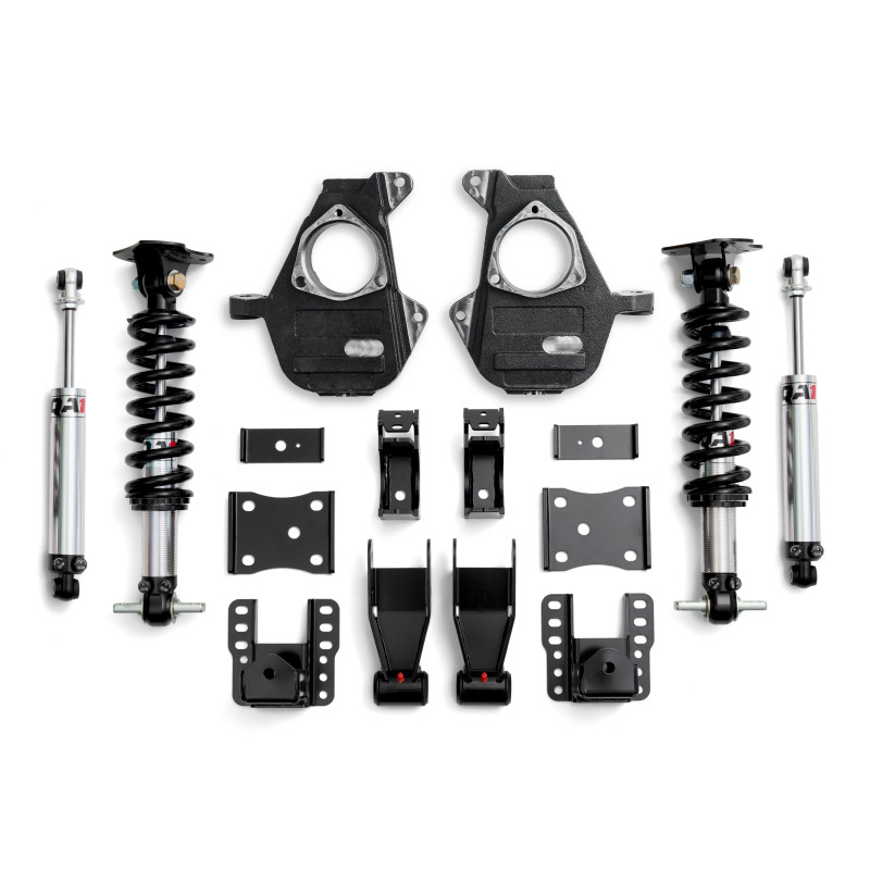 QA1 07-16 Chevrolet Silverado 4WD Lowering Kit w/ Spindles Double Adjustable 4in-6in - LK12-GMT04 Photo - Primary