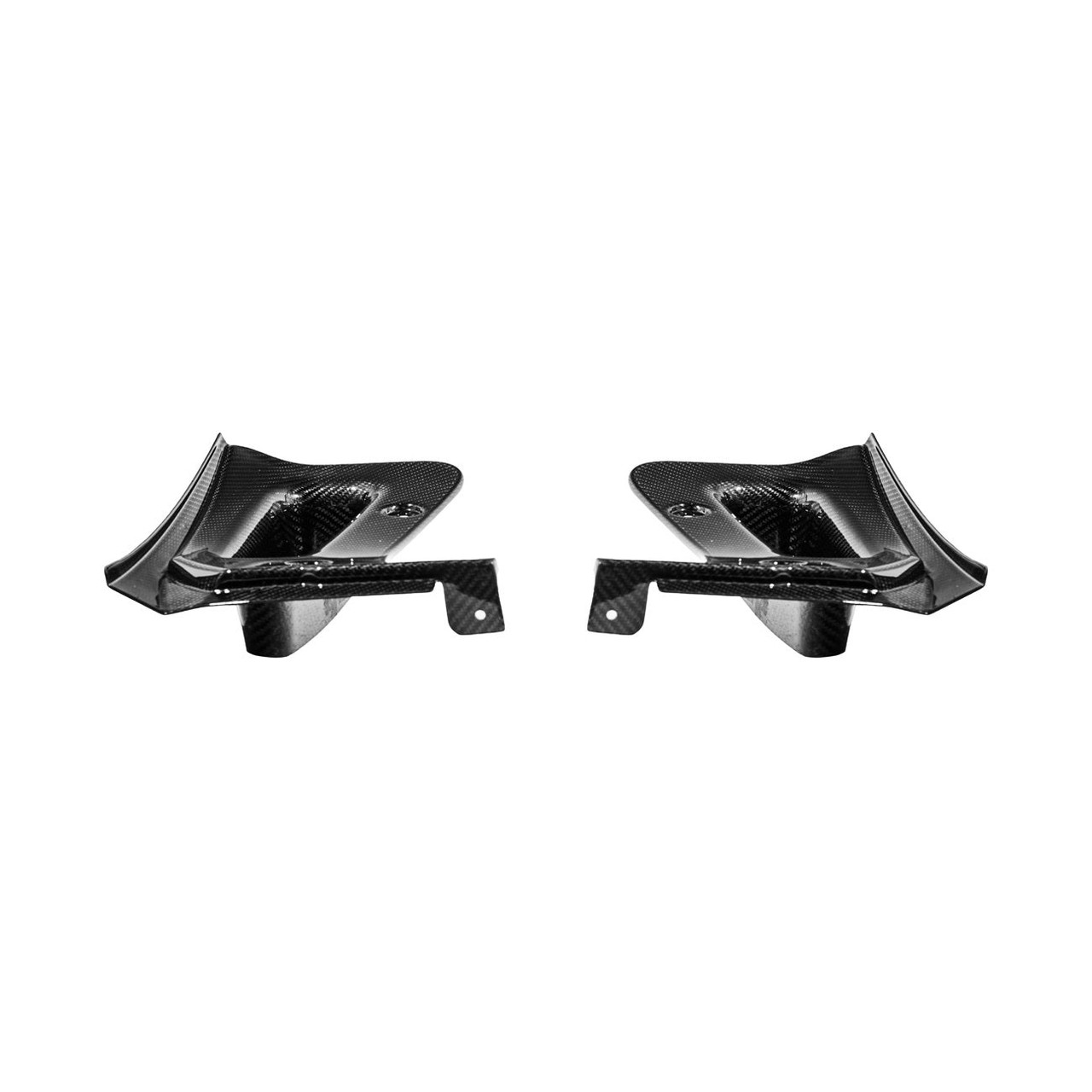 EOS Carbon Fiber Splash Guards Rear - C8 Corvette Z06 / ZR1 (MF-1266-BKCF)
