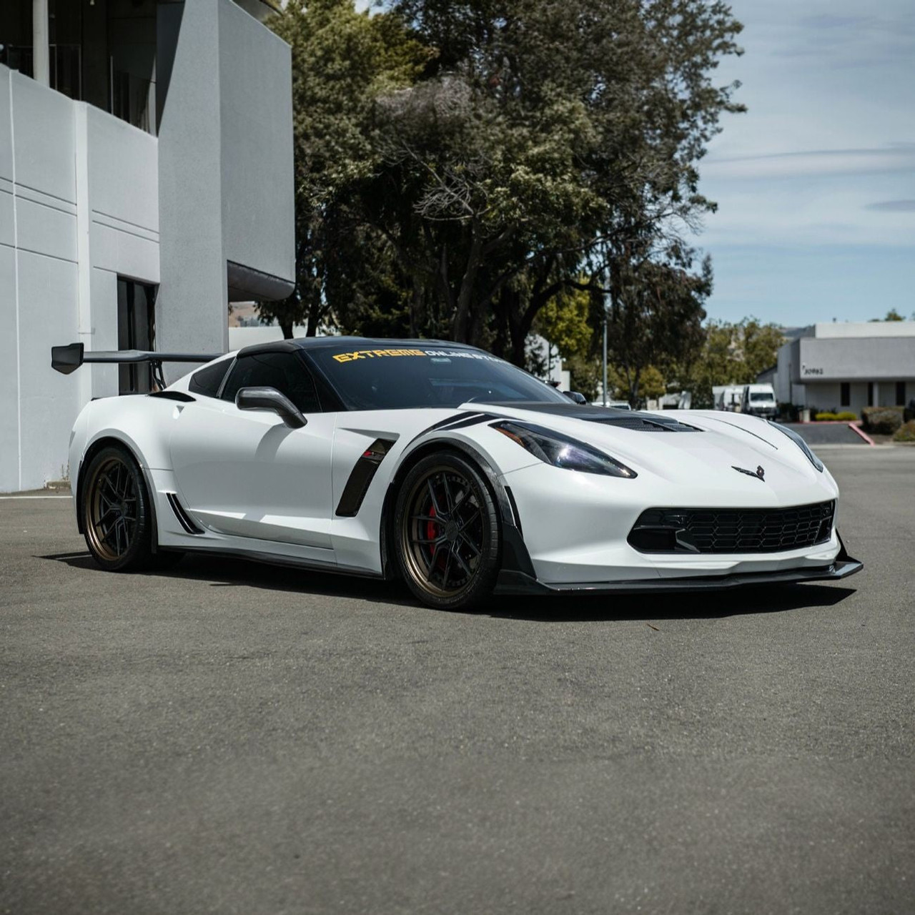 EOS Carbon Fiber Mirror Covers - 14-19 C7 Corvette Stingray / GS / Z06 (MC-1471-BKCF)
