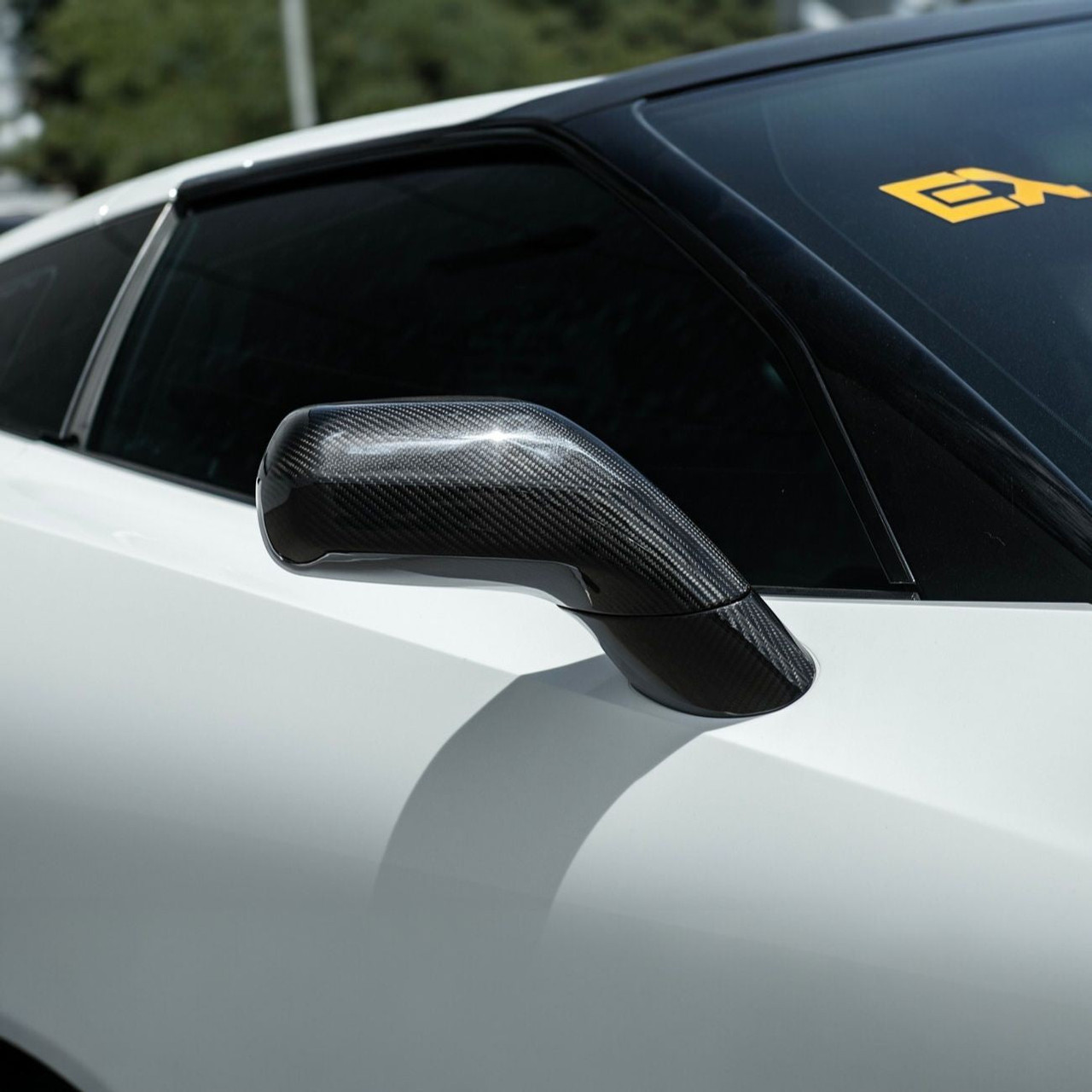 EOS Carbon Fiber Mirror Covers - 14-19 C7 Corvette Stingray / GS / Z06 (MC-1471-BKCF)