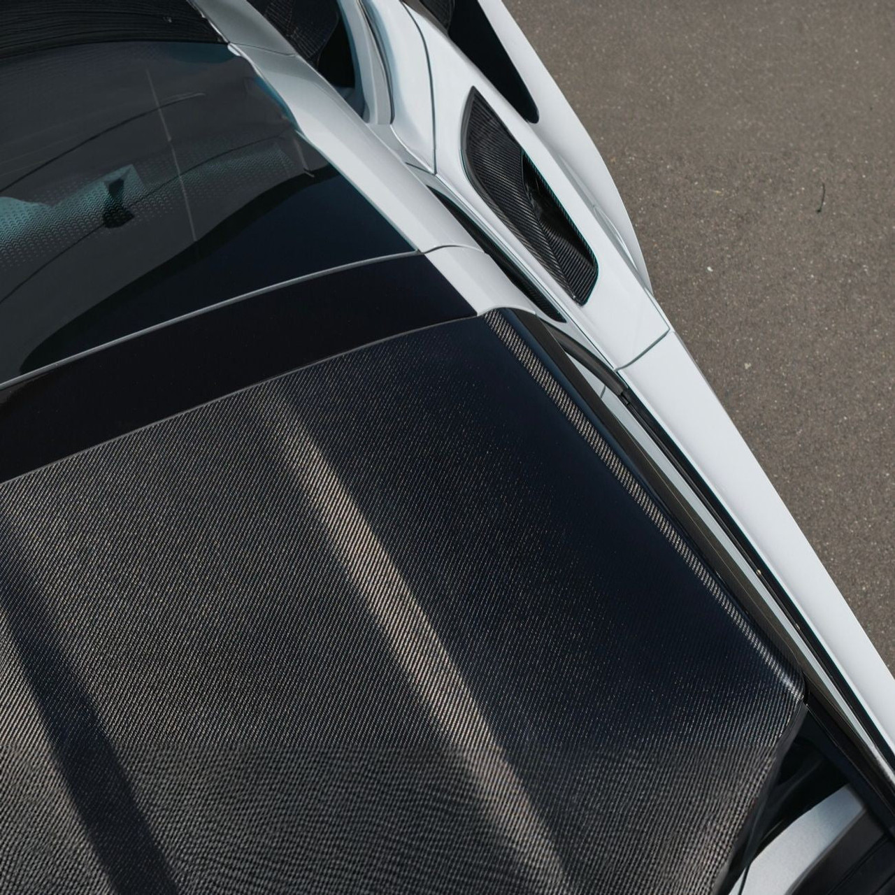 EOS Carbon Fiber Roof Side Panels - 14-19 C7 Corvette (PILLAR-1397-BKCF)