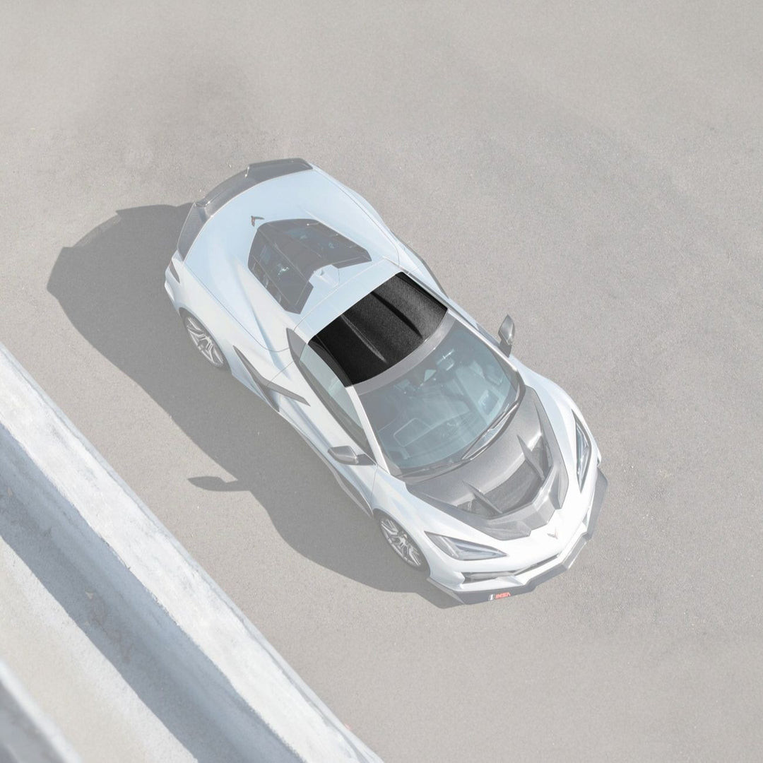 EOS Carbon Fiber Roof - C8 Corvette Stingray / Z06 / ZR1 (ROOF-1355-BKCF)