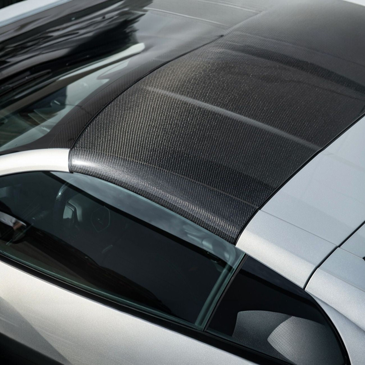 EOS Carbon Fiber Roof - C8 Corvette Stingray / Z06 / ZR1 (ROOF-1355-BKCF)