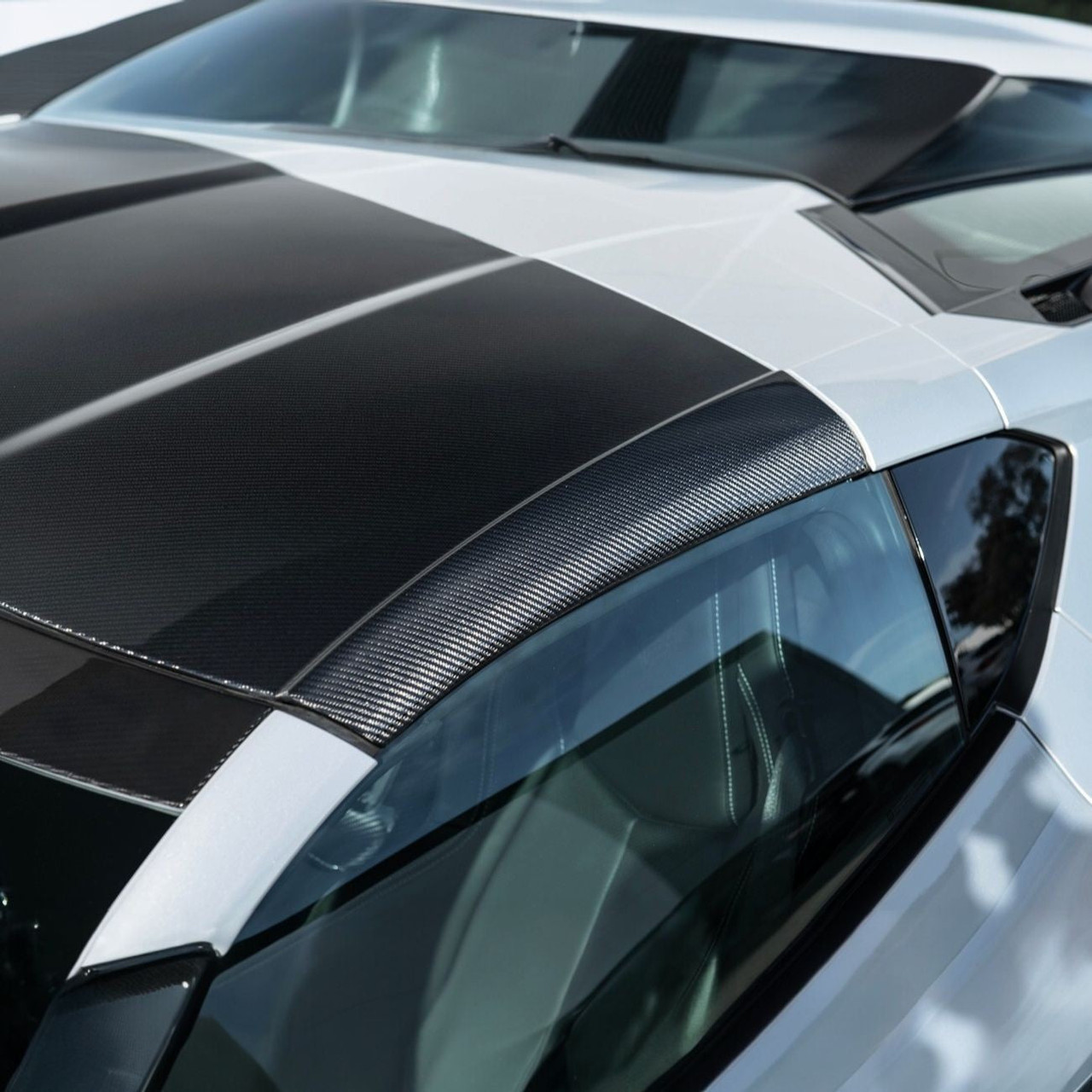 EOS Carbon Fiber Roof - C8 Corvette Stingray / Z06 / ZR1 (ROOF-1355-BKCF)