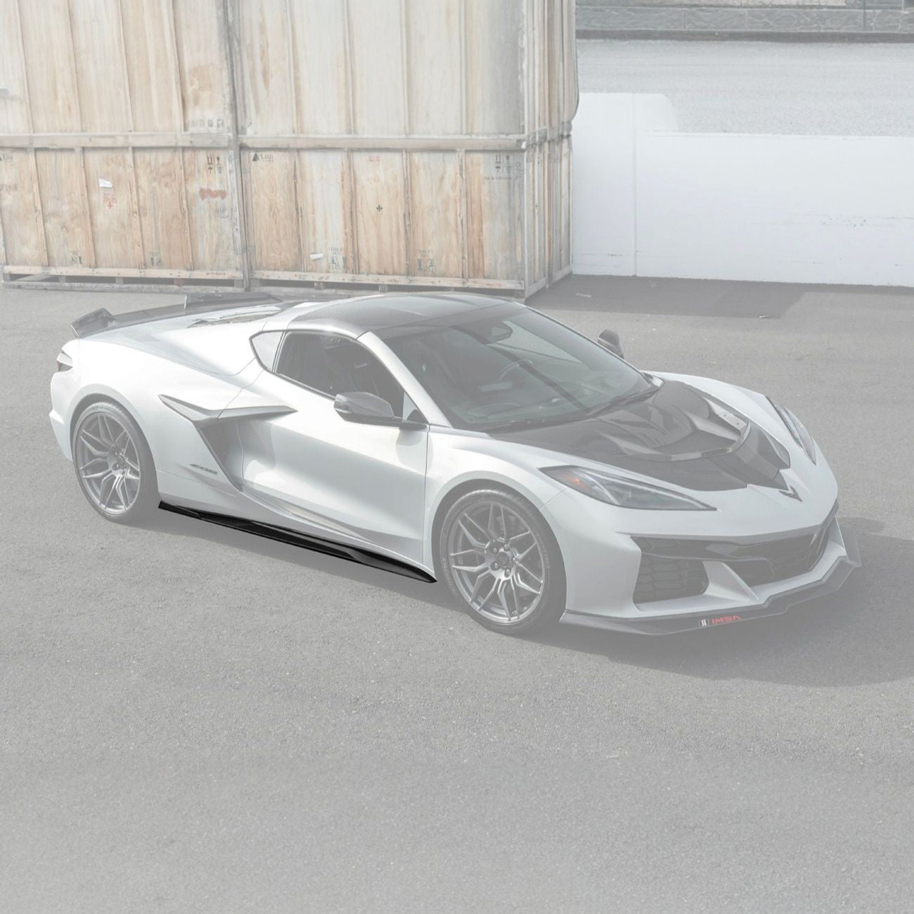 EOS Performance Package Side Skirts - Matte Black - C8 Corvette Z06 / ZR1 (SS-1175-ABS)