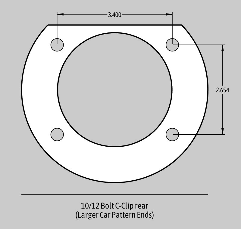 Baer Brakes 65-70 Chevrolet Biscayne 12in SS4 Rear SDZ Brake Kit - Black - 4302335B