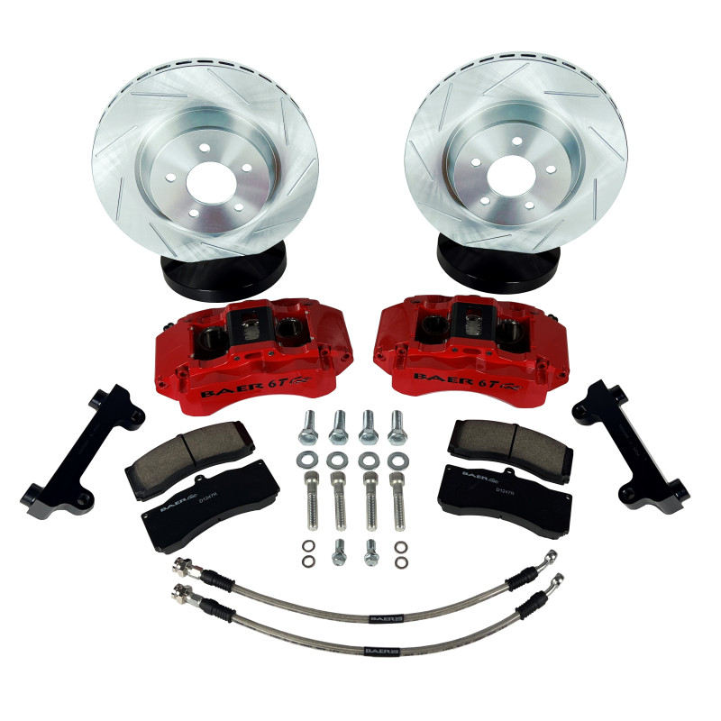 Baer Brakes 20-25 Jeep Gladiator 13.5in 6T Front SZ Brake Kit - Fire Red - 4401011FR-2