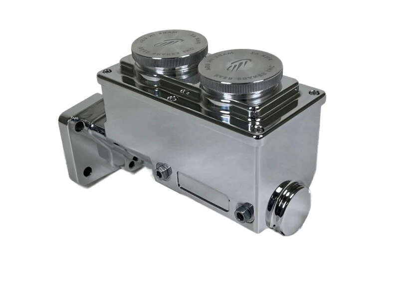 Baer Brakes Mopar 1-1/8in Bore Remaster 4-Bolt Right Port Master Cylinder Assembly - Polished - 6801305RP