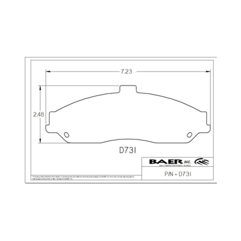 Baer Brakes Replacement Pads for Baer 6P Calipers - D0731R