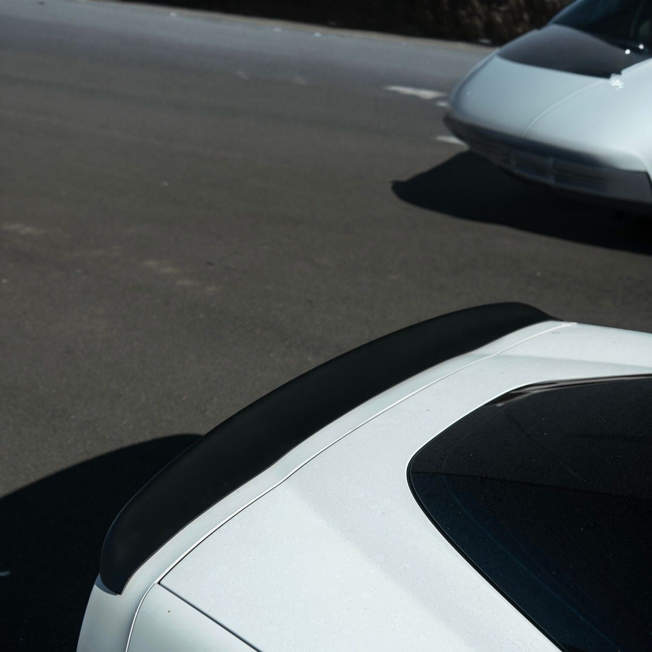 EOS Matte Black Ducktail Rear Spoiler - C6 Corvette Base / GS / Z06 (SPOILER-332-FRP)